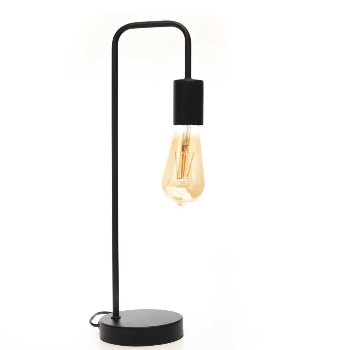 Luminaria De Mesa Hook Negro