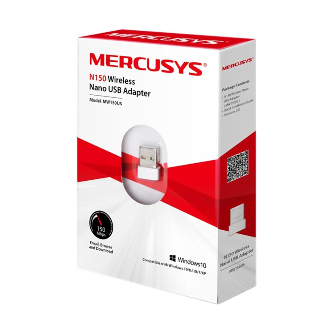 Adaptador Usb WiFi Nano Mercusys Mw150us 150mbps