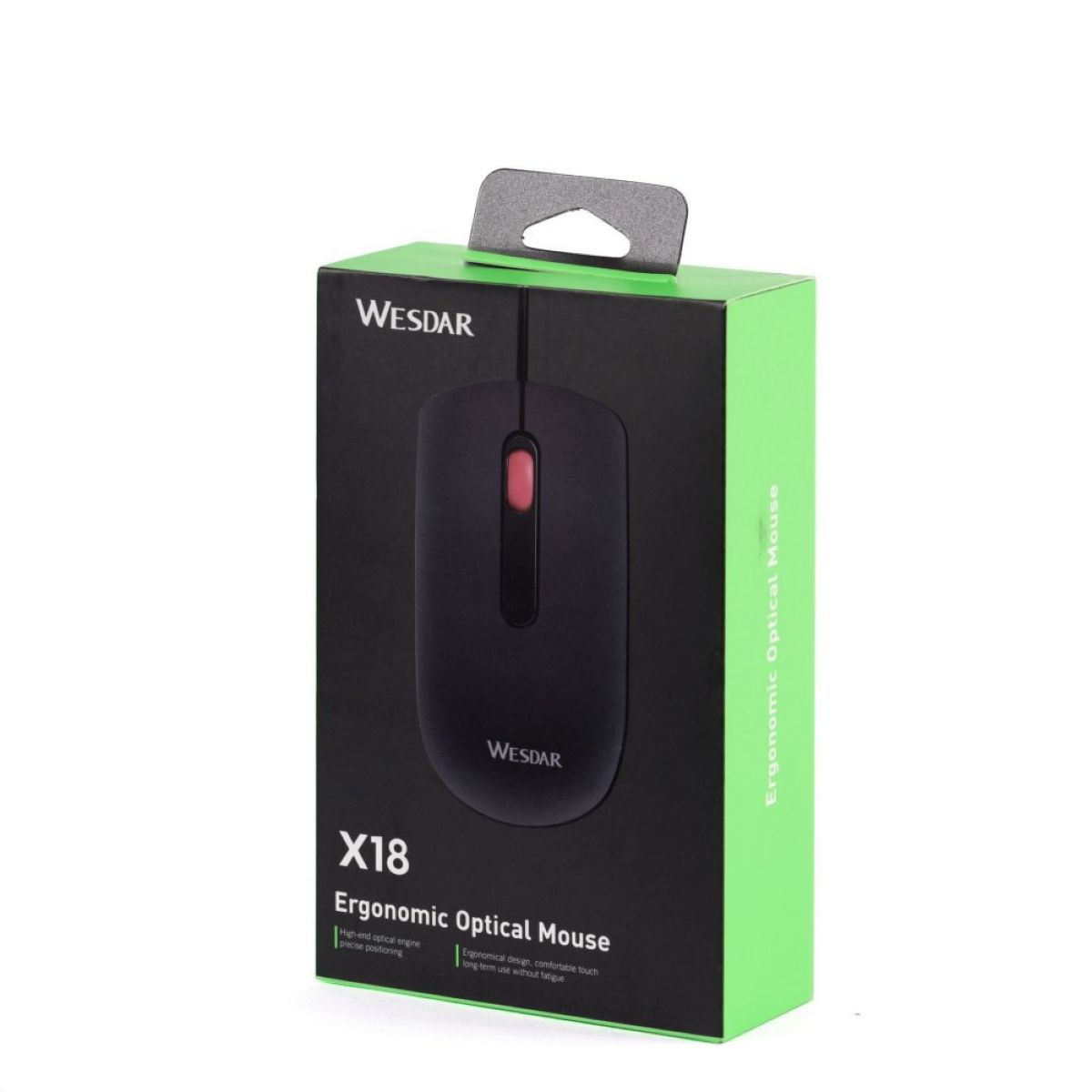Mouse Wesdar X18 Optico Black / Red