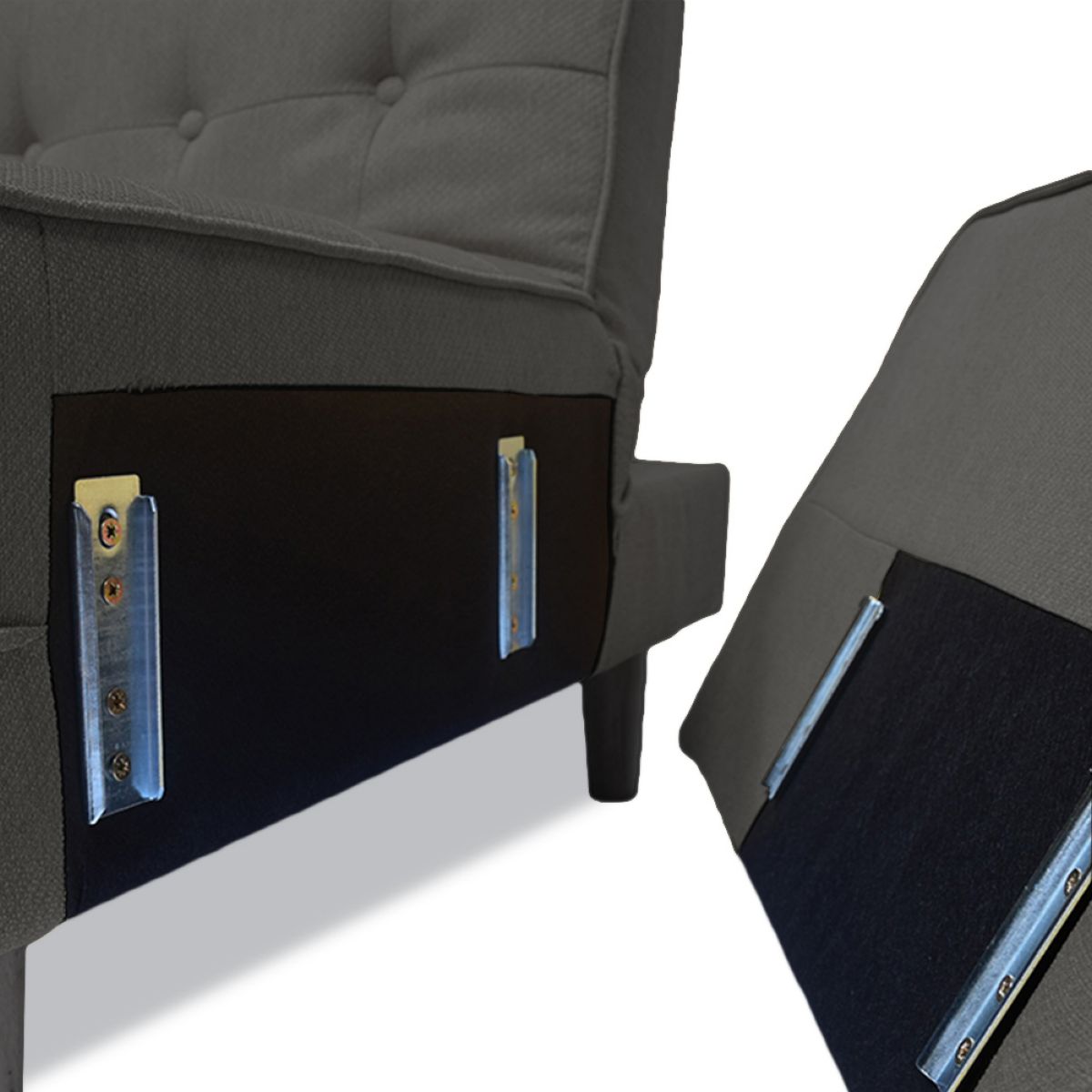 Sillon Cama C/posabrazos Nordico Gris