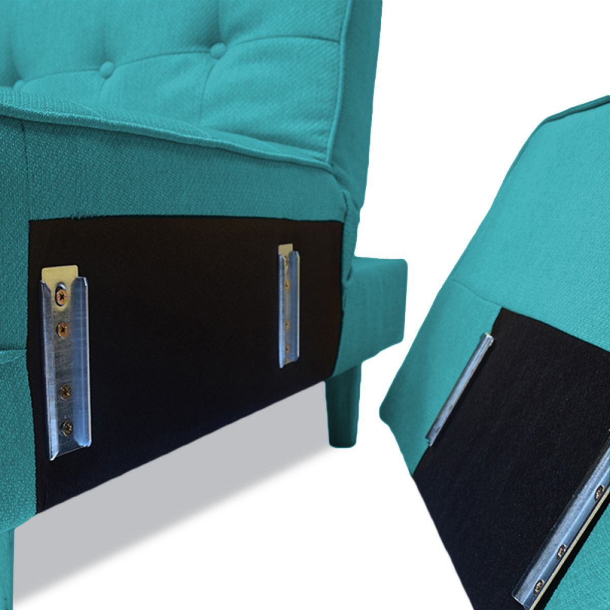 Sillon Cama C/posabrazos Nordico Turquesa