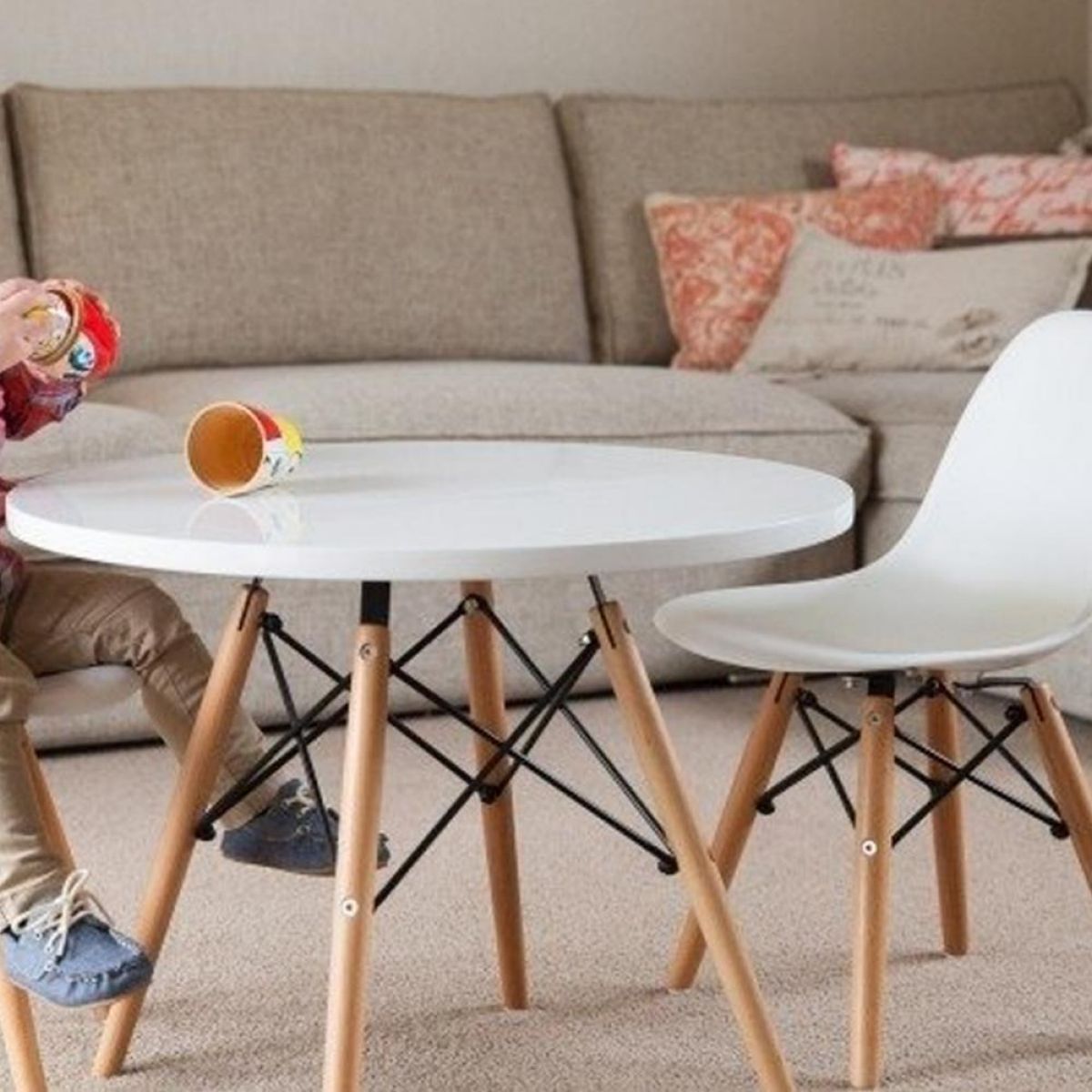 Mesa Eames Kids Blanca