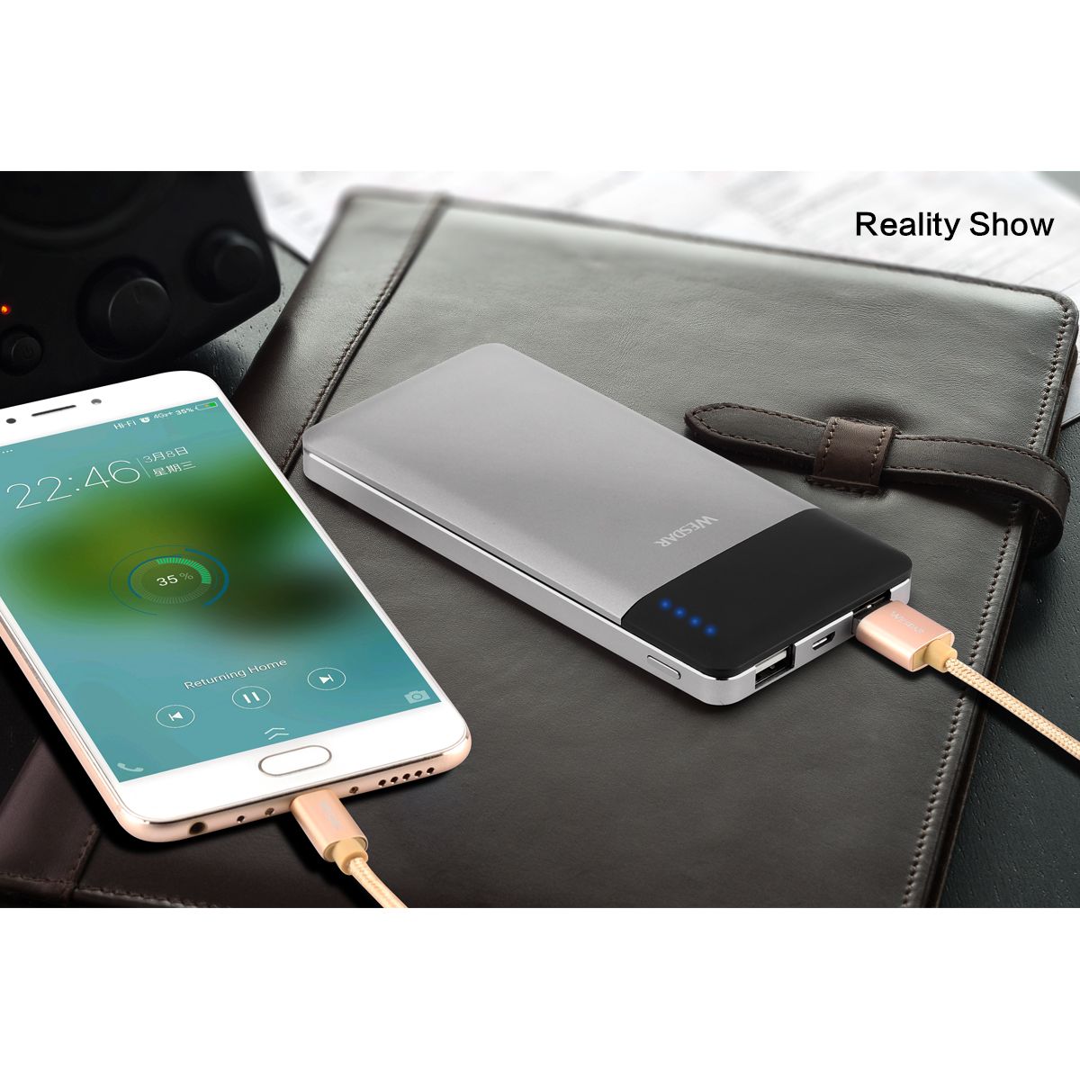 Power Bank Wesdar S46-10.000mAh Silver