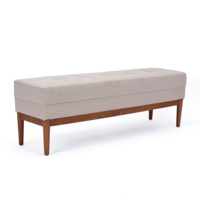 Pie De Cama / Recibidor Long Beige