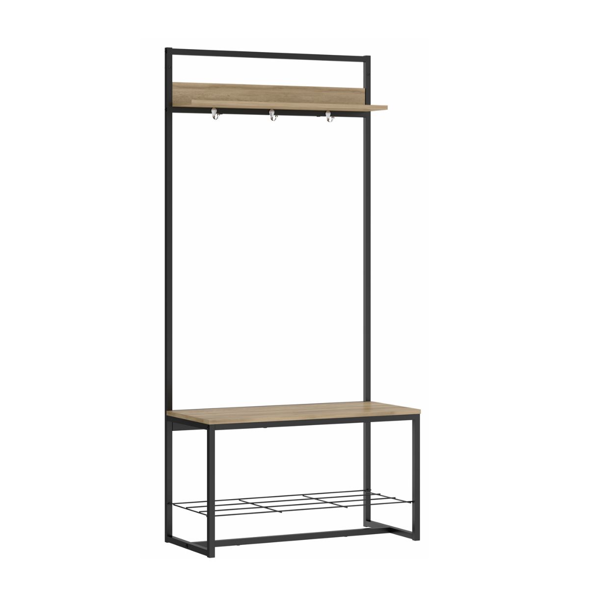 Perchero Recibidor C/asiento Bran Madera