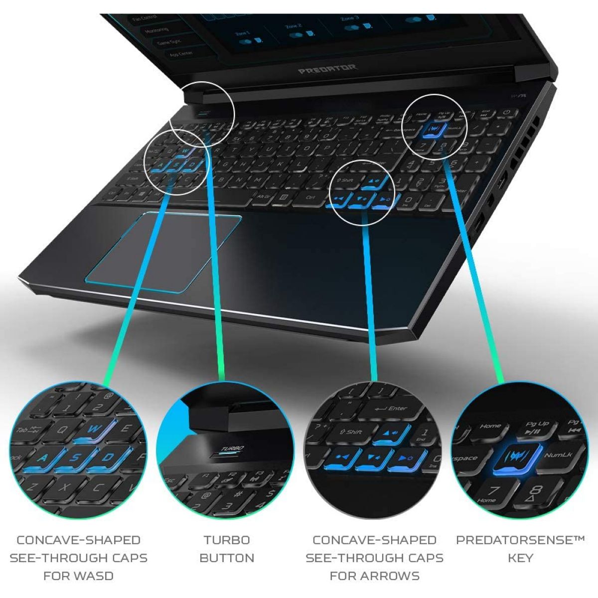 Notebook Acer Predator Core I7-9750h W10 Ph315-52-