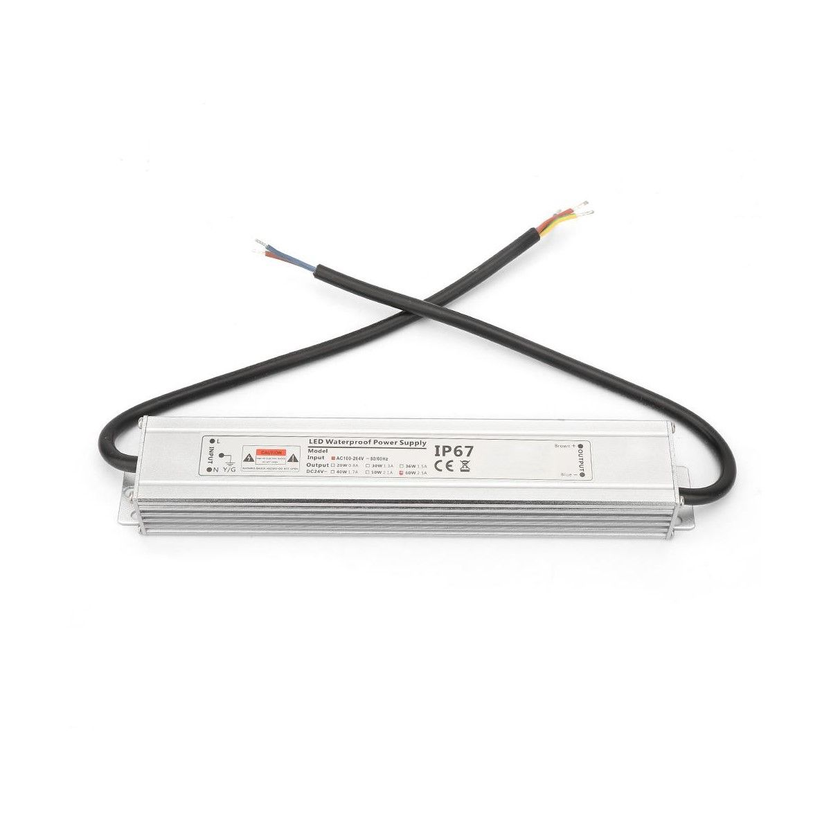 Fuente Ac240v, Dc24v 60w Waterproof IP67