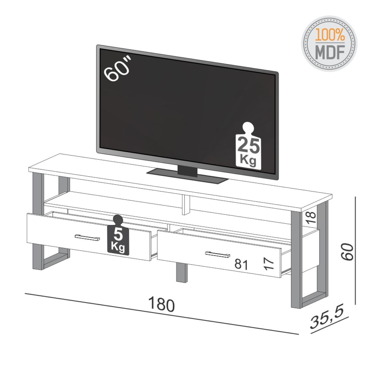 Rack Industrial Londres Blanco