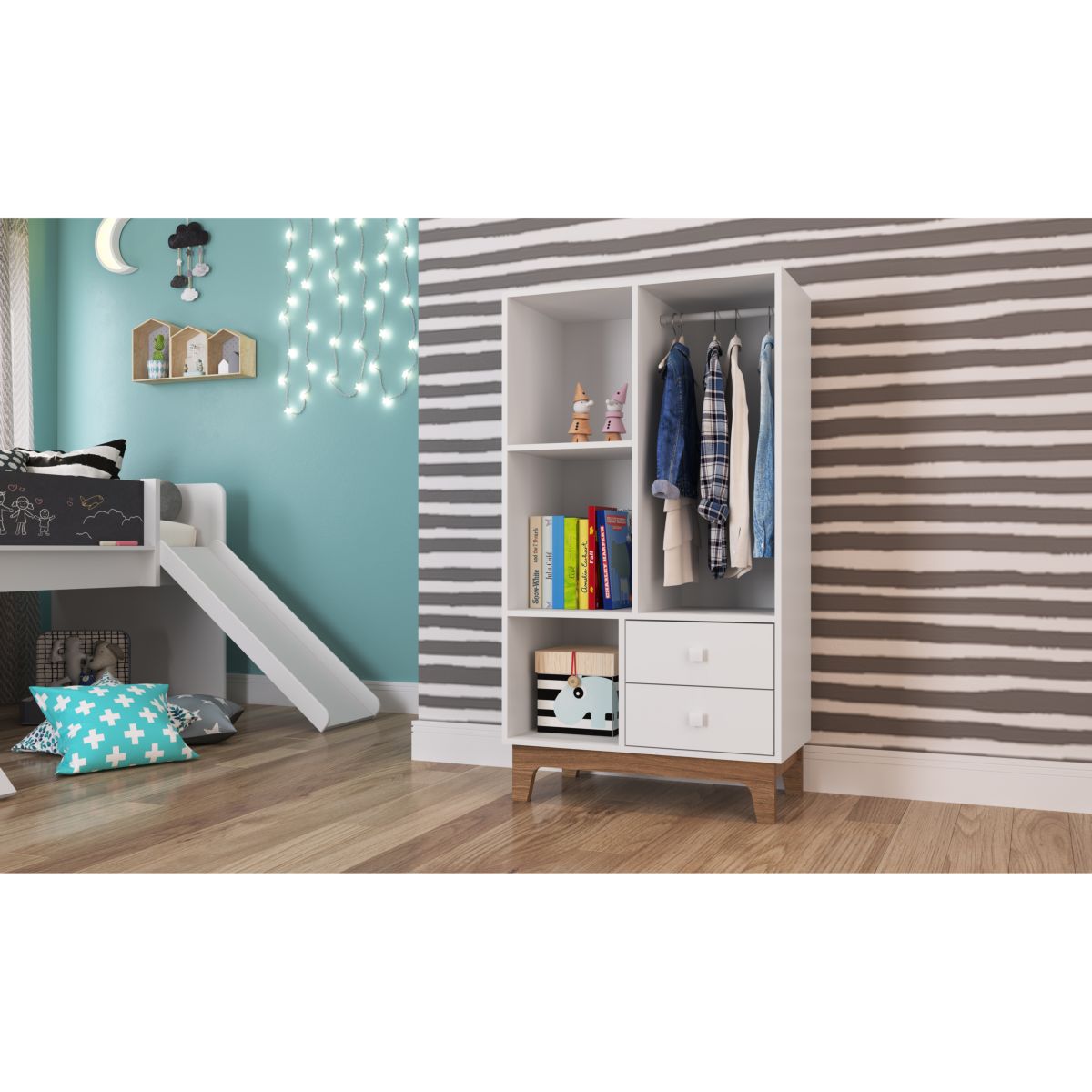 Ropero Montessoriano Con Perchero