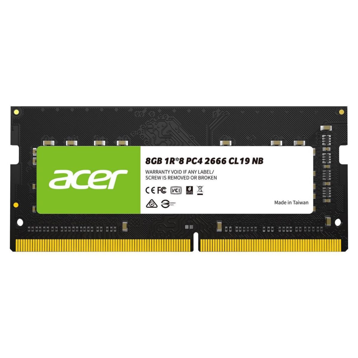 MEMORIA RAM SODIMM DDR4 2666 8GB Acer Sd100 Cl19