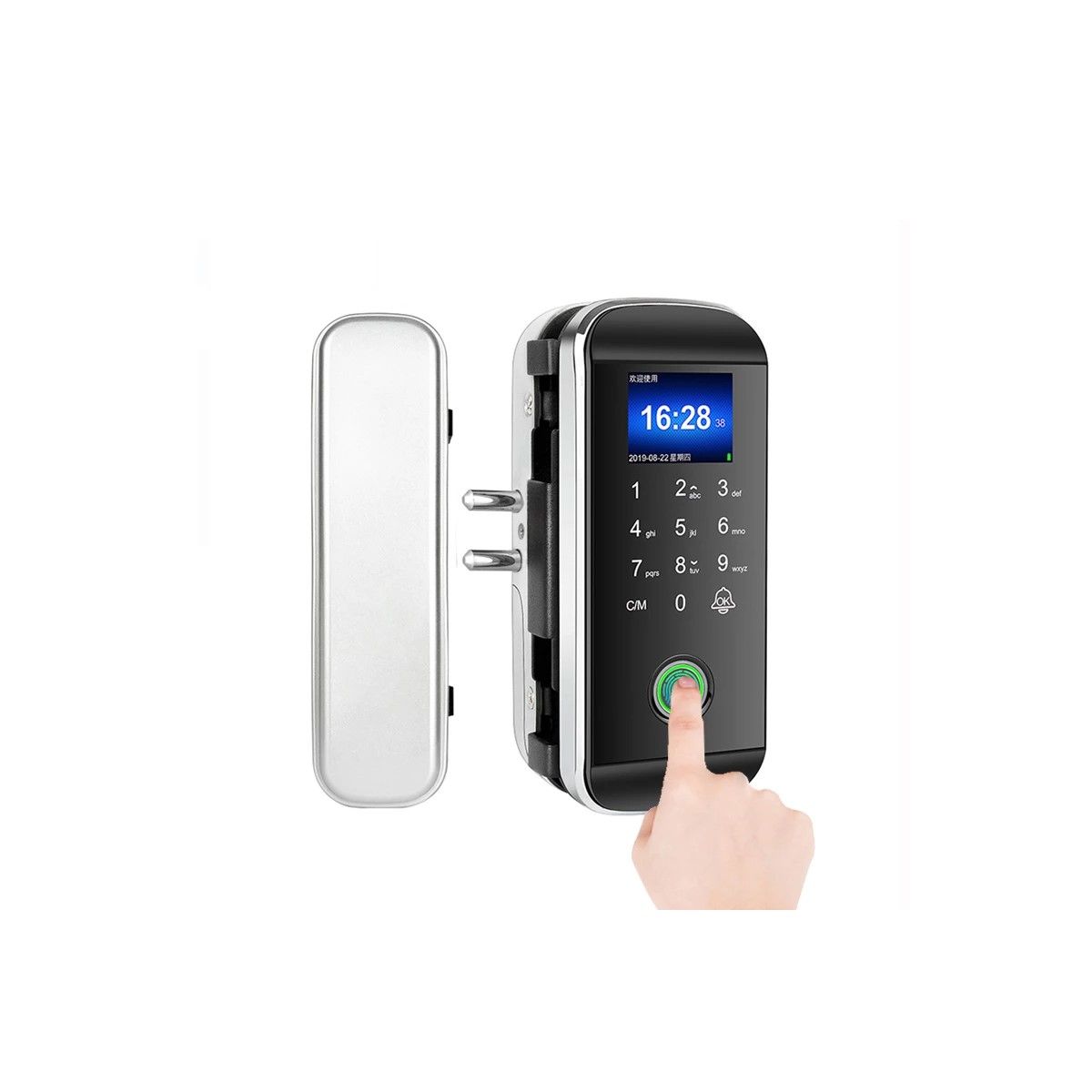 Cerradura Puerta De Vidrio Biome. Secukey Cd108