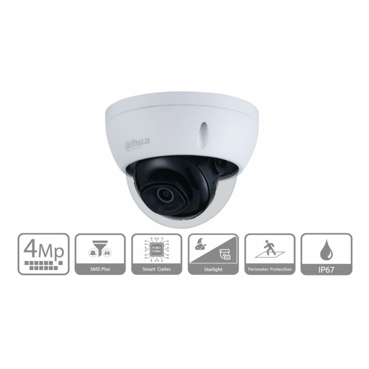 Camara Dahua Domo Ipc-hdbw3441ep 4mp 3.6mm