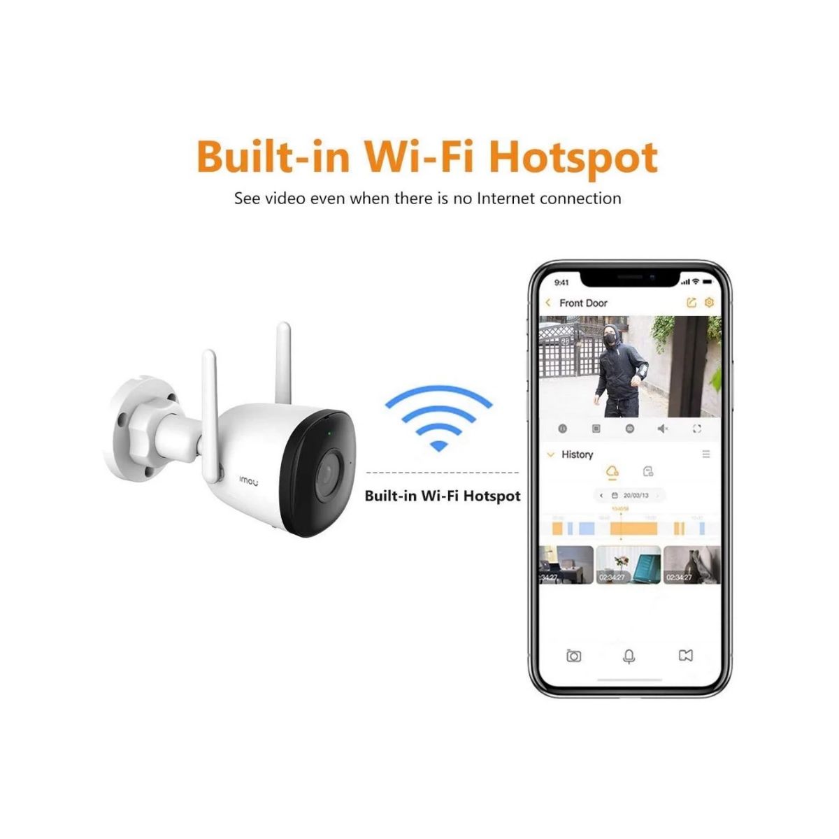 Camara Dahua Bullet 2e Ipc-f42fp-0280b-imou Qhd 4mp