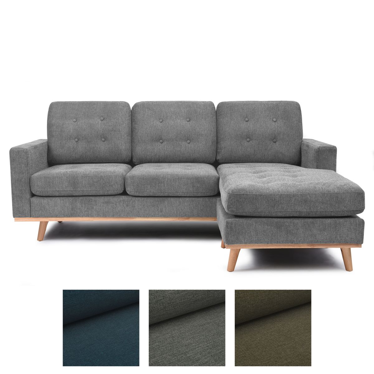 Sofa c/Chaise Oslo Gris