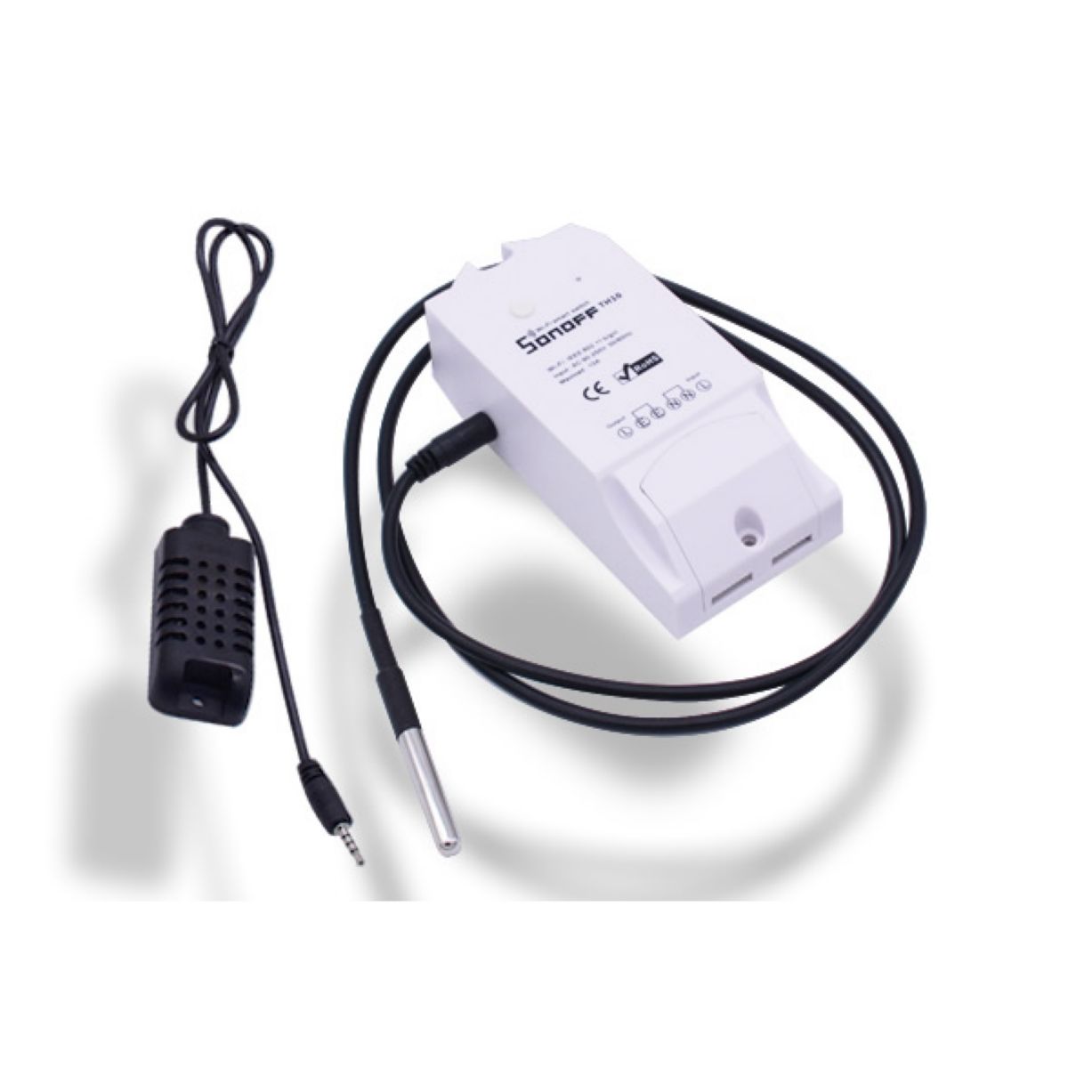 Sonoff Switch Wifi Sensa De Temp Y Hum 220vac 10a