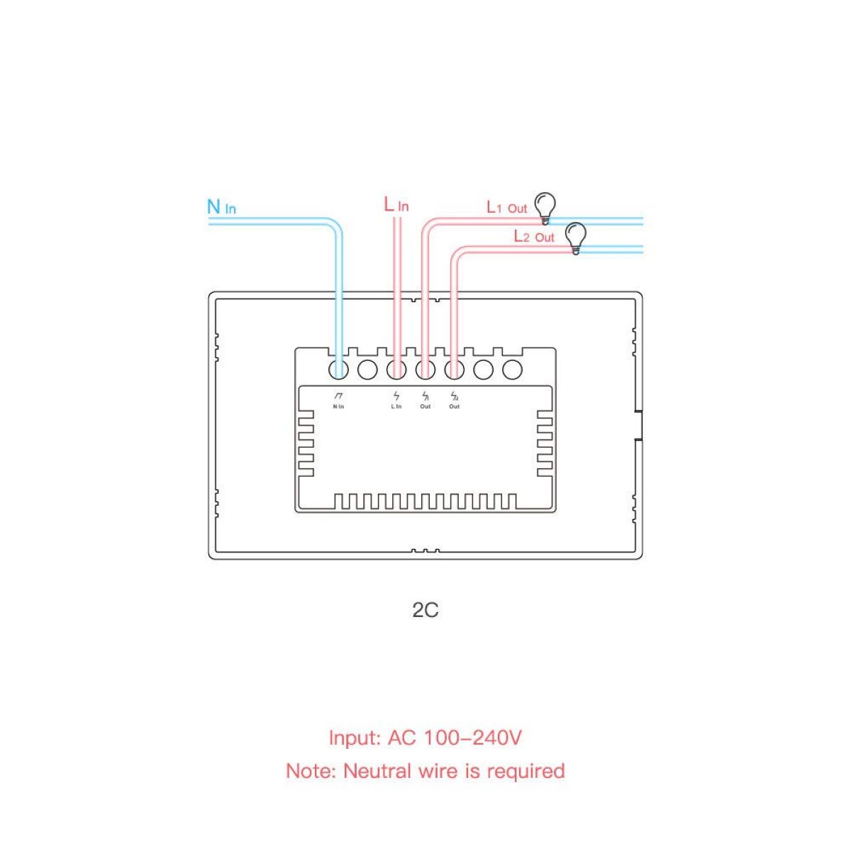 Sonoff Interruptor De Pared 2 Botones Wifi