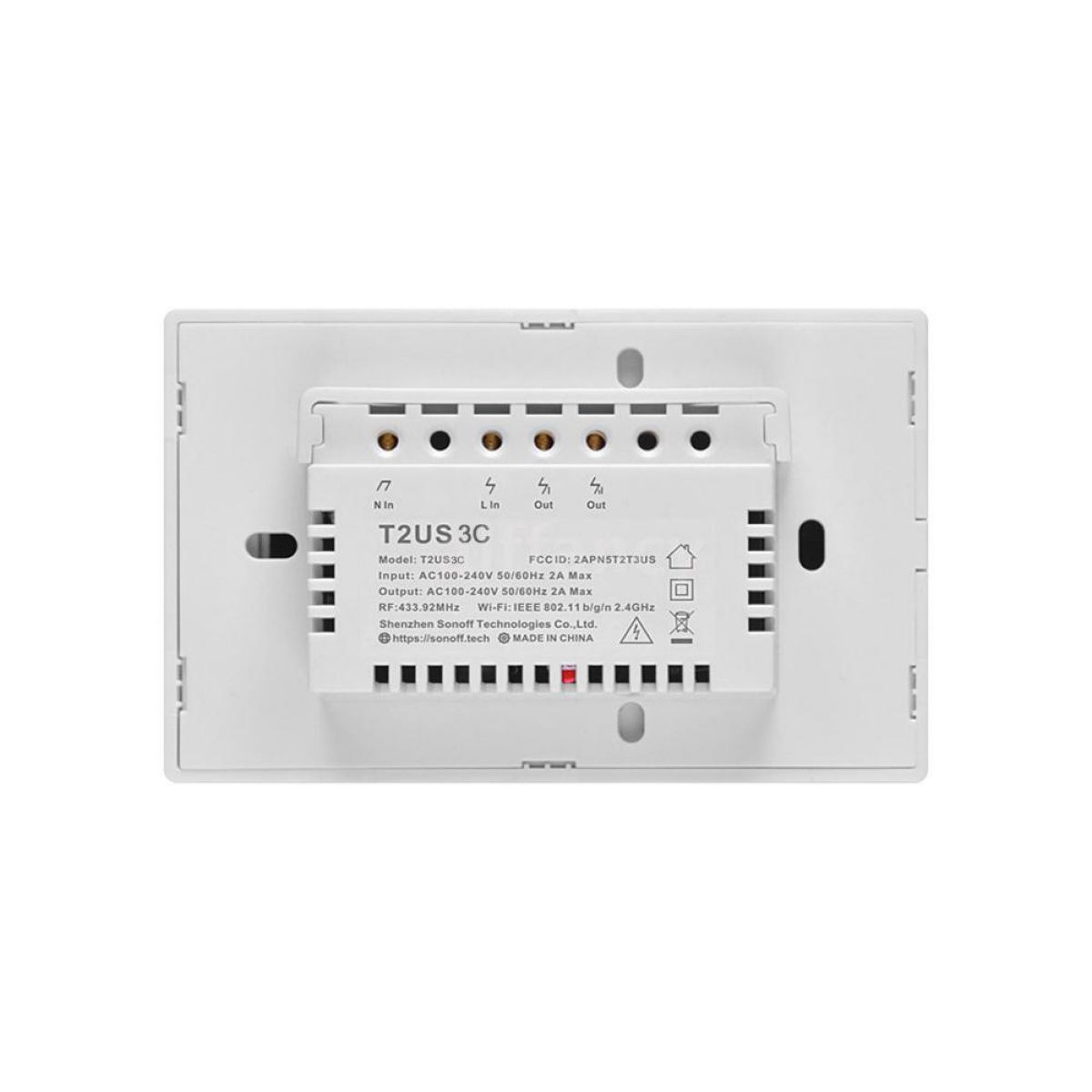 Interruptor De Pared 3 Botones Sonoff Wifi Rf Blanco