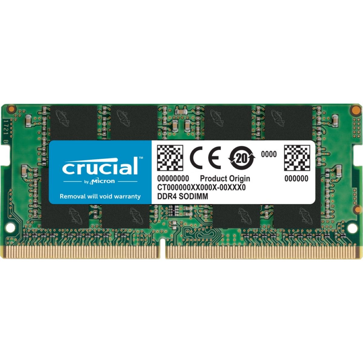Memoria RAM Sodimm DDR4 2666 16GB Crucial Cl19 1.2v
