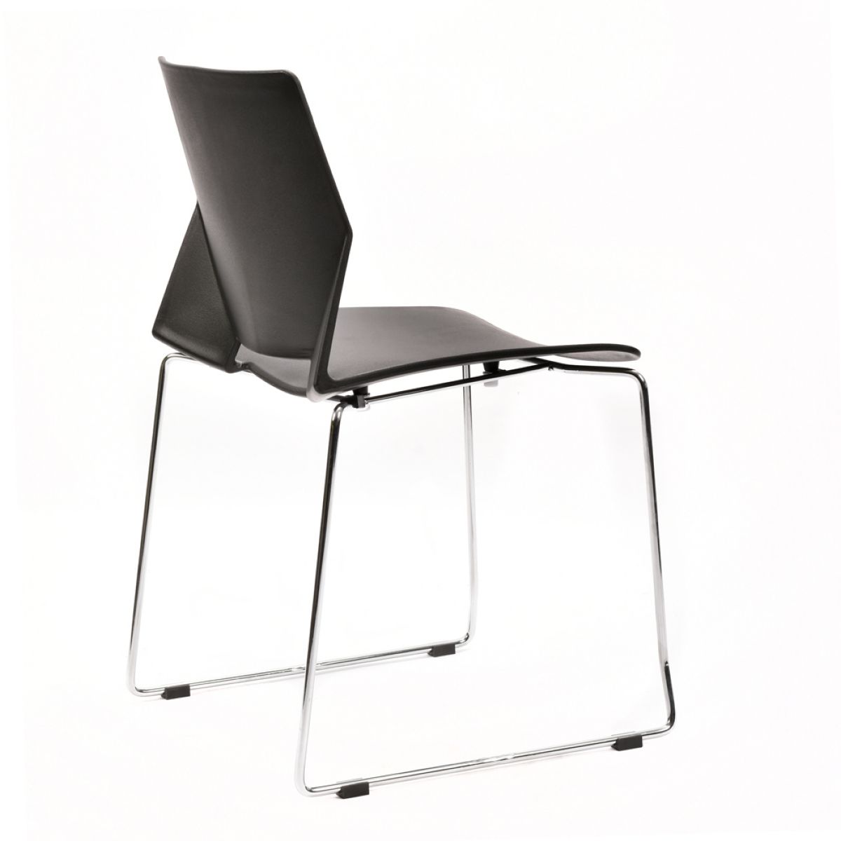 Silla Modern Apilable Negra
