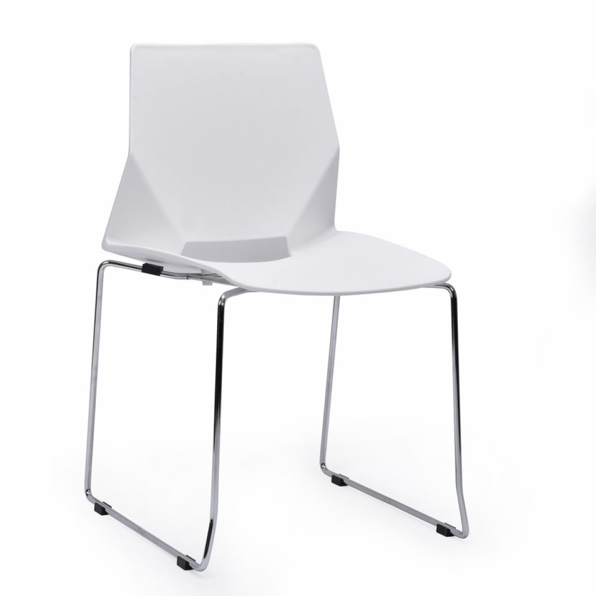 Silla Modern Apilable Blanca