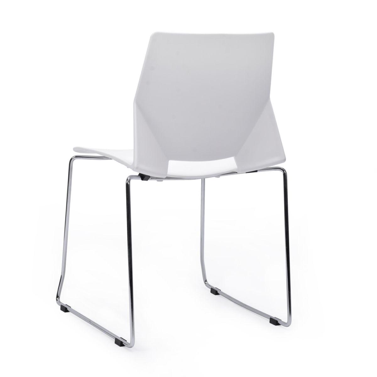 Silla Modern Apilable Blanca