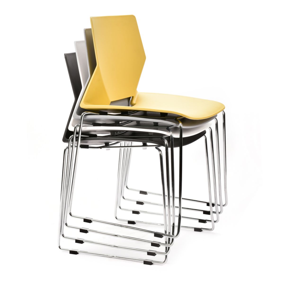 Silla Modern Apilable Blanca