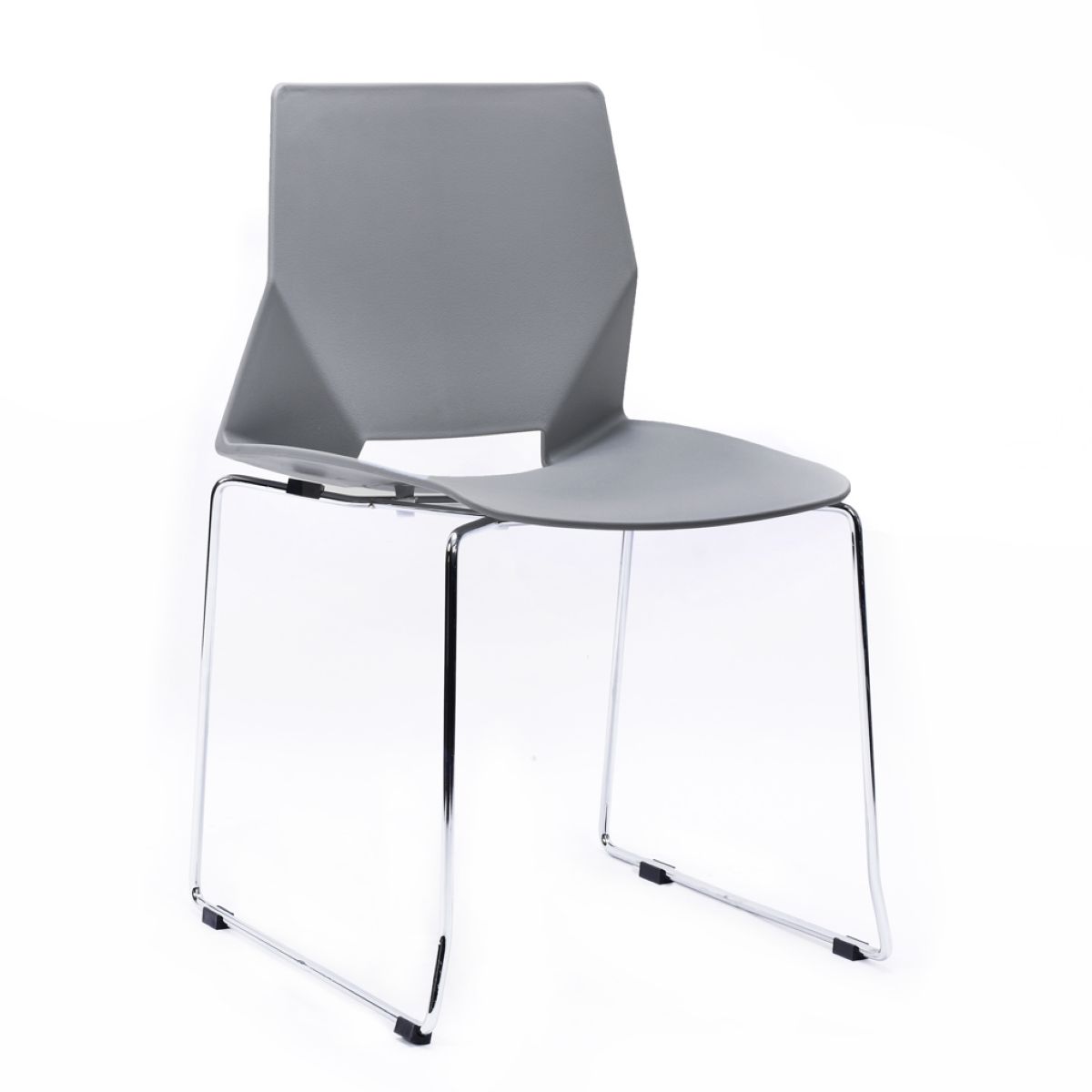 Silla Modern Apilable Gris