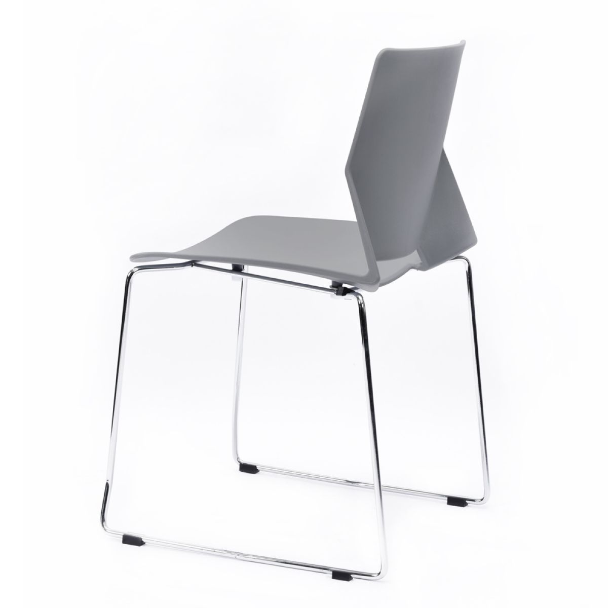 Silla Modern Apilable Gris