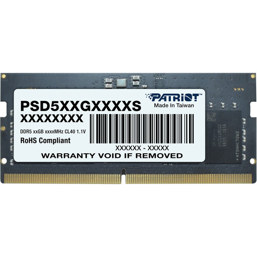 MEMORIA RAM SODIMM DDR5 4800 16GB Patriot Signature Cl40