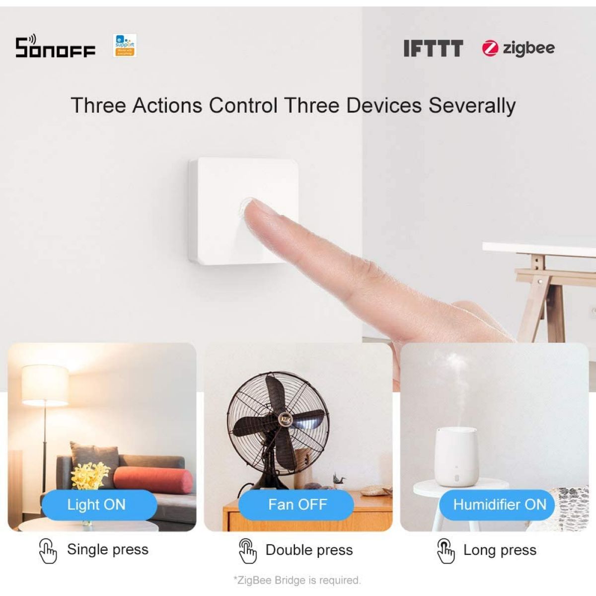Boton Inalambrico Sonoff Snzb-01 Zigbee