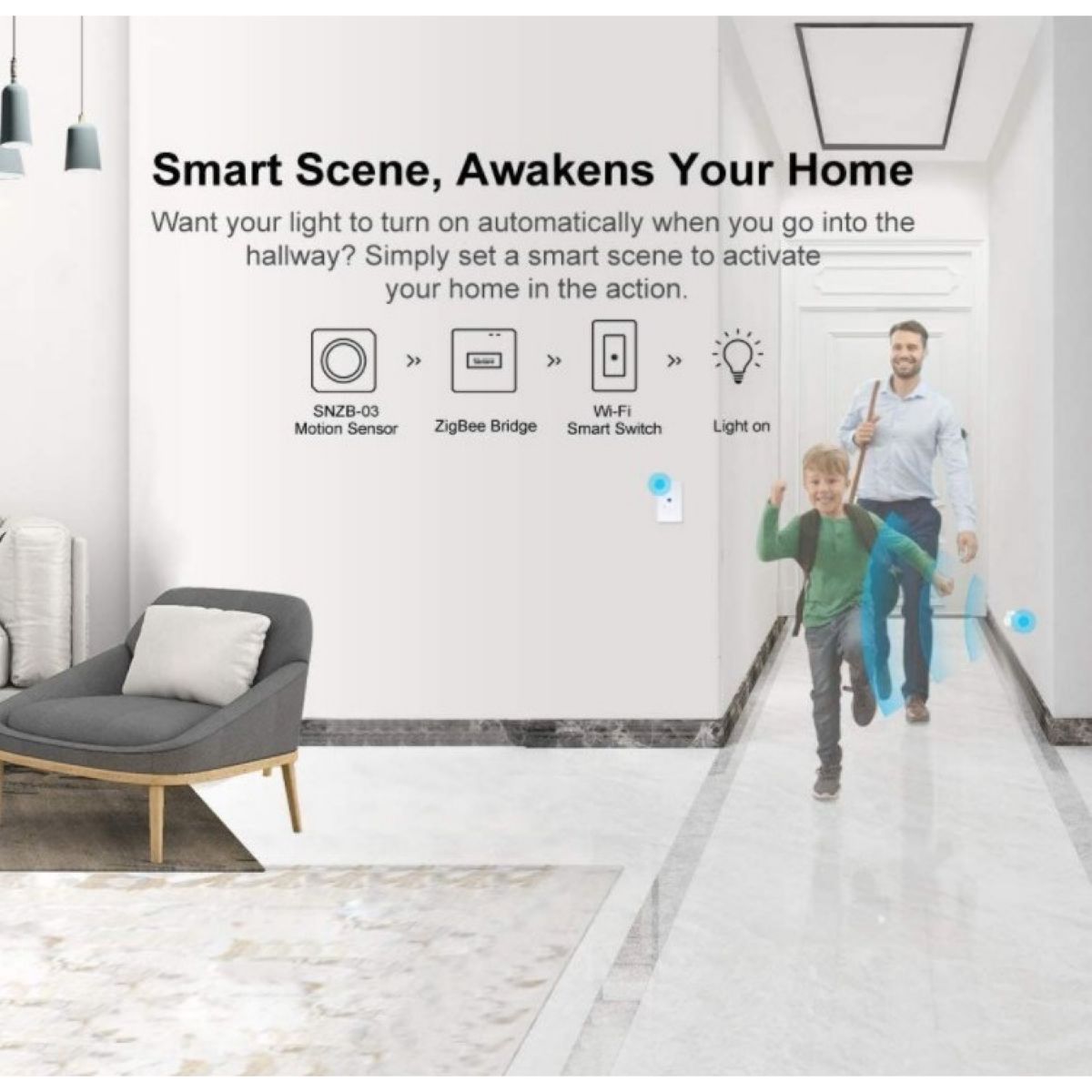 Sensor De Movimiento Sonoff Snzb-03 Zigbee