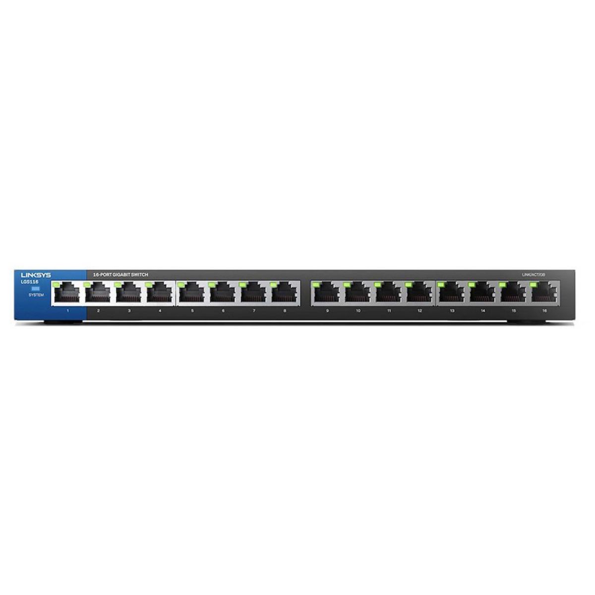 Switch 16 Puertos Linksys Lgs116 Gigabit