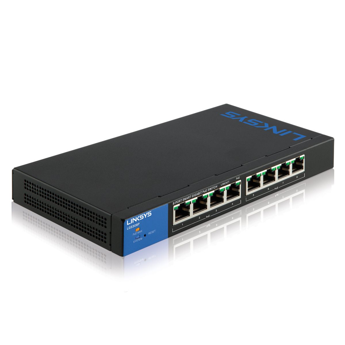 Switch POE Linksys S308p 8 Port Smart