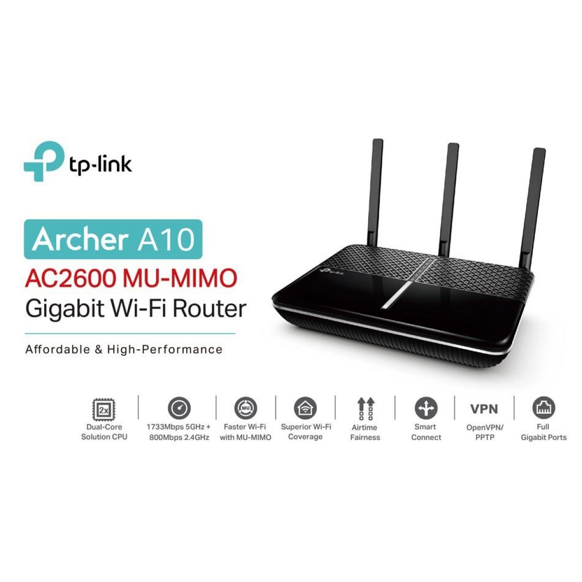 Router TP-Link Archer A10 Ac2600 Dual Band ver 2.0