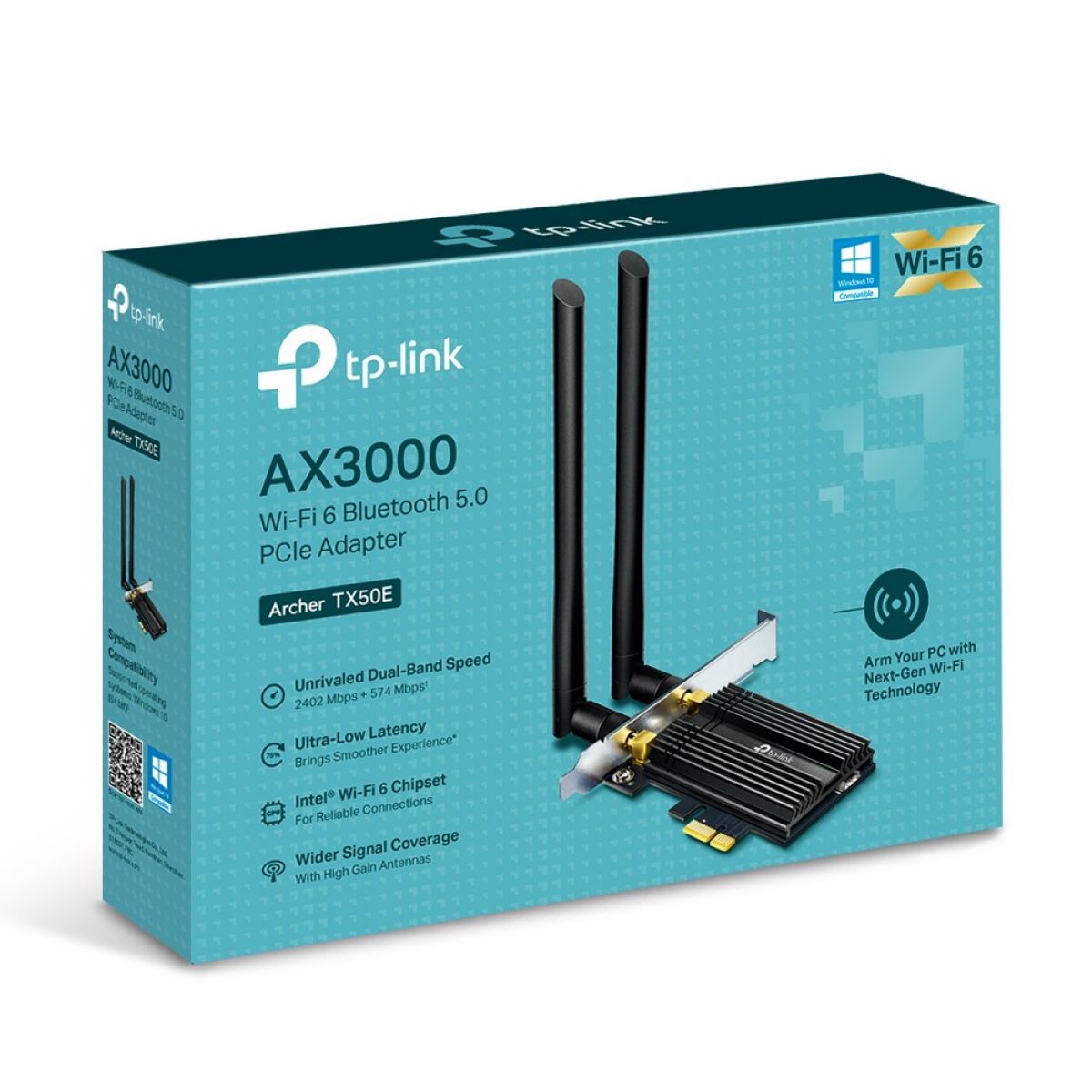 Adaptador WiFi6 PCI TP-Link Archer Tx50e Bluetooth 5.0