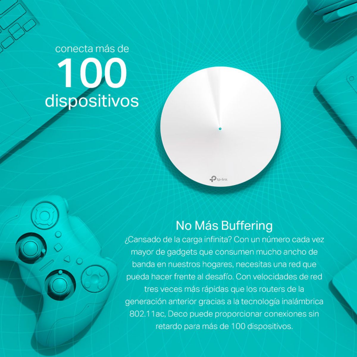 Access Point WiFi Mesh Tp-link Deco M9 Plus Ac2200 Pack x2