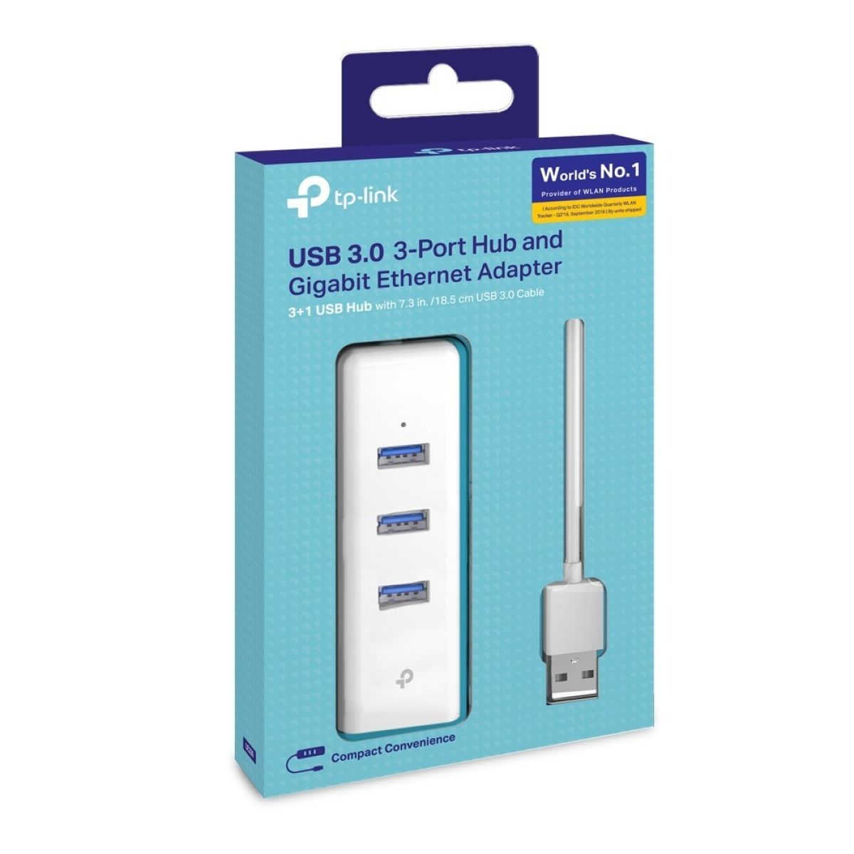 Adaptador USB 3.0 Hub 3 Puertos + 1 Ethernet TP-Link