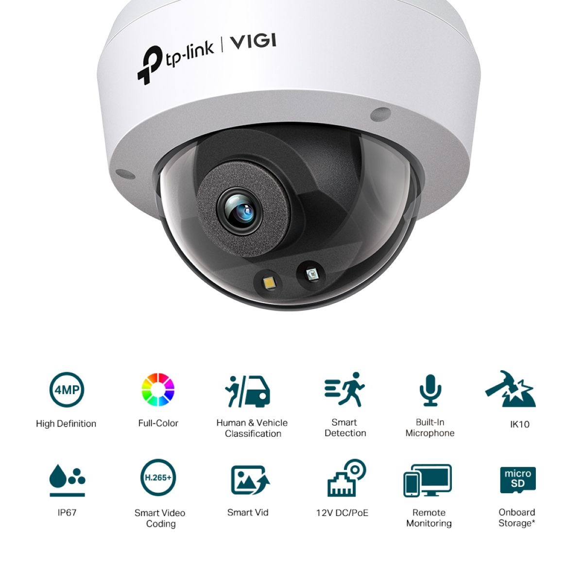 Camara Ip TP-LINK Vigi C240 4mp Full Color 2,8mm Domo