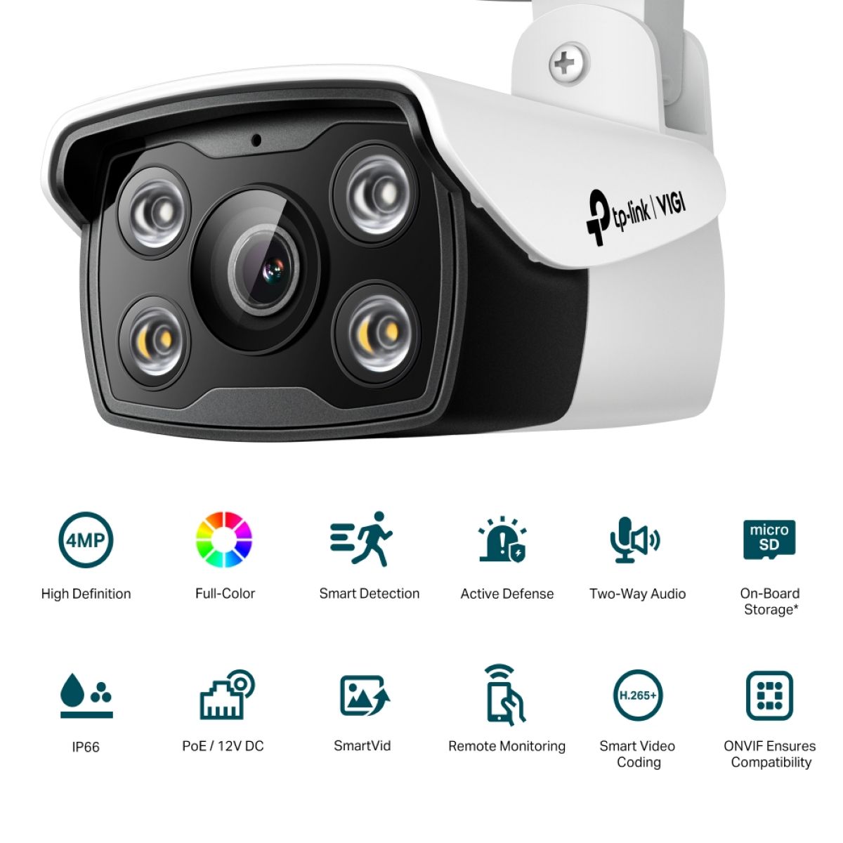 Camara Ip TP-LINK Vigi C340 4mp Full Color 2,8mm Bullet