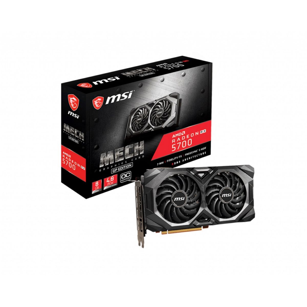 Tarj. Vga Msi Radeon Rx 5700 Mech Gp Oc