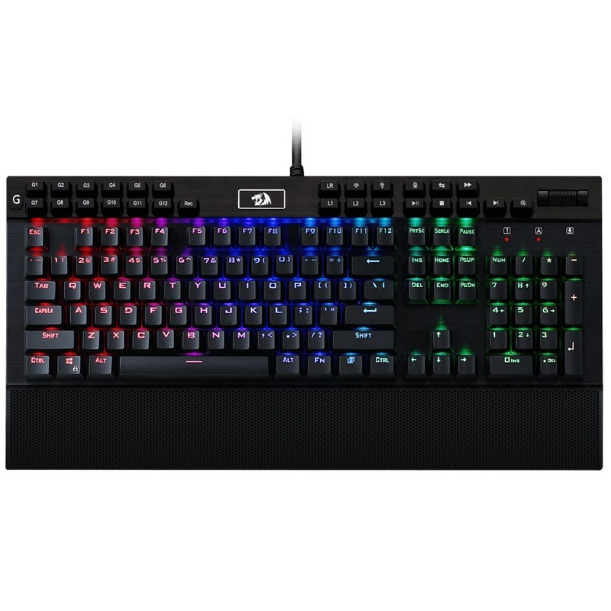Teclado Redragon Yama Negro Rgb