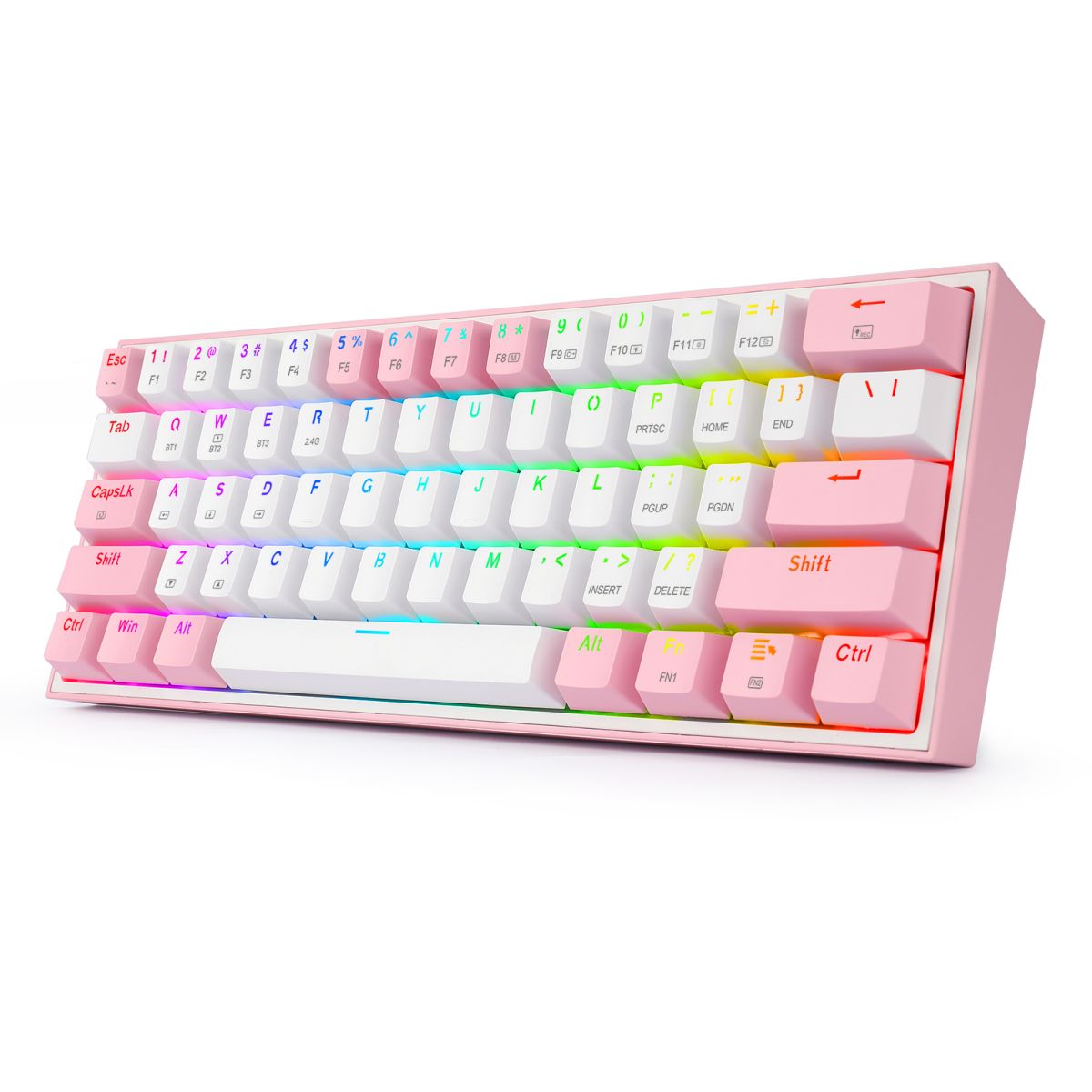 Teclado Redragon Fizz Pro K616-rgb White/pink