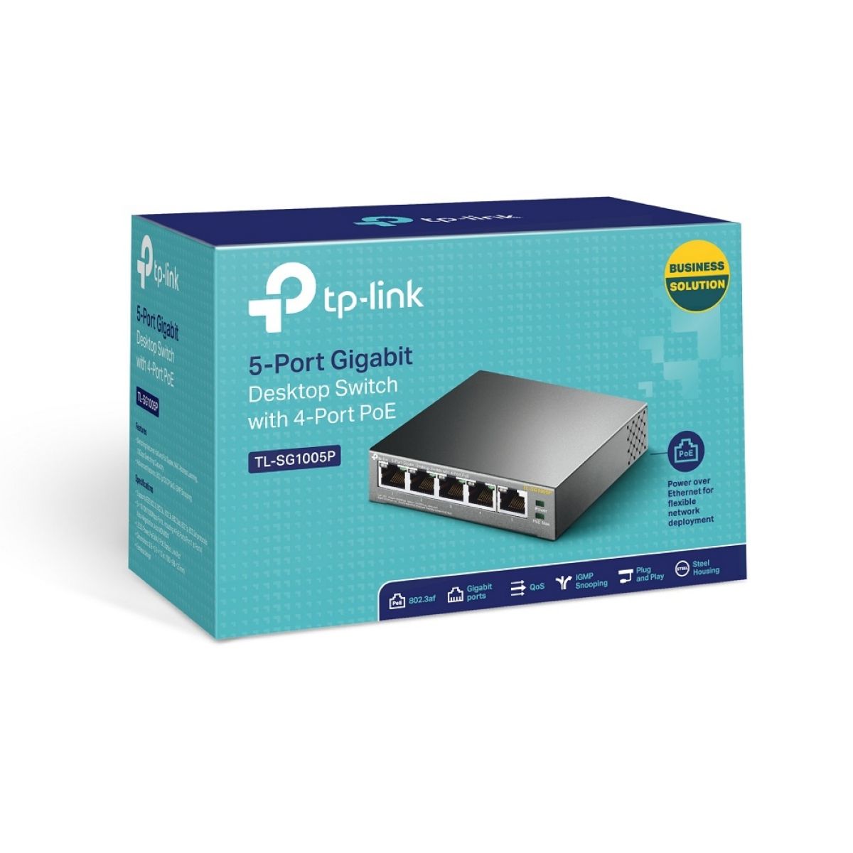Switch 5 Puertos Tp-link Sg1005p 5pt 4poe Gbit