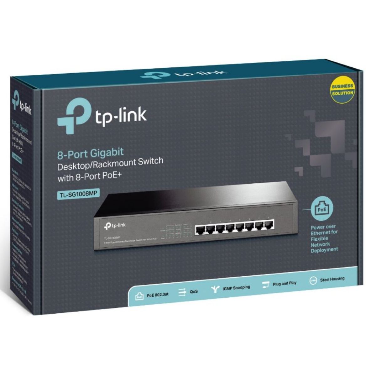 Switch TP-LINK Sg1008mp 8 Puertos POE+ 10/100/1000