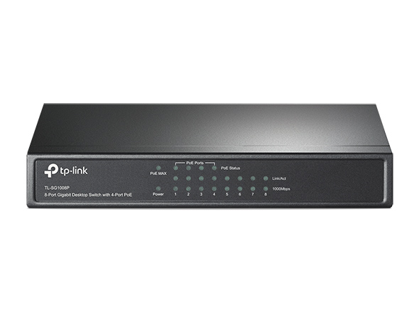 Switch POE 8 Puertos TP-Link Sg1008p 10/100/1000
