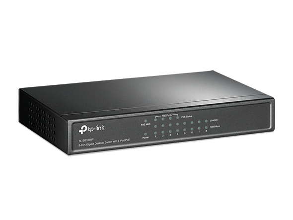Switch POE 8 Puertos TP-Link Sg1008p 10/100/1000