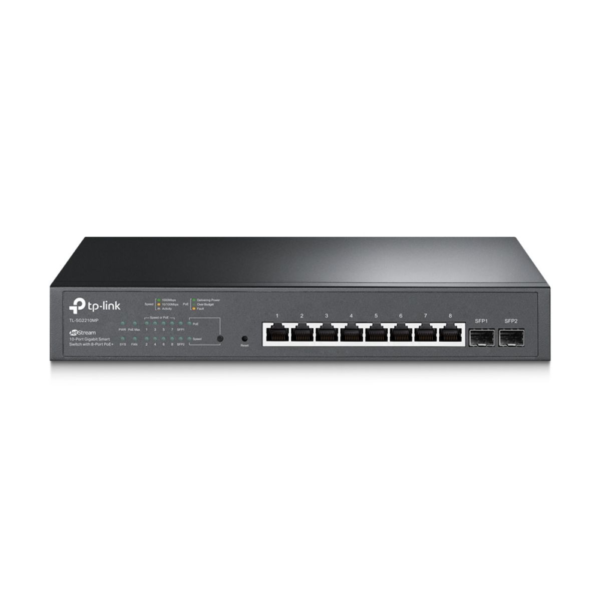 Switch Tp-link Sg2210mp Js 8pt Gbit Adm Poe+ 2sfp