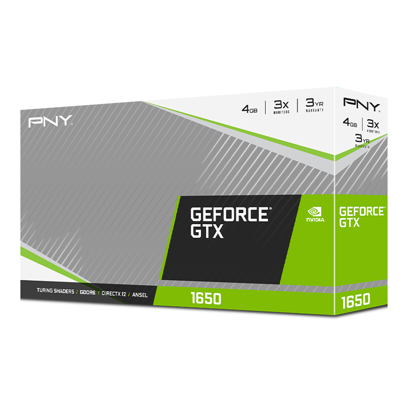 Tarjeta Grafica PNY GeForce GTX 1650 4GB Dual Fan