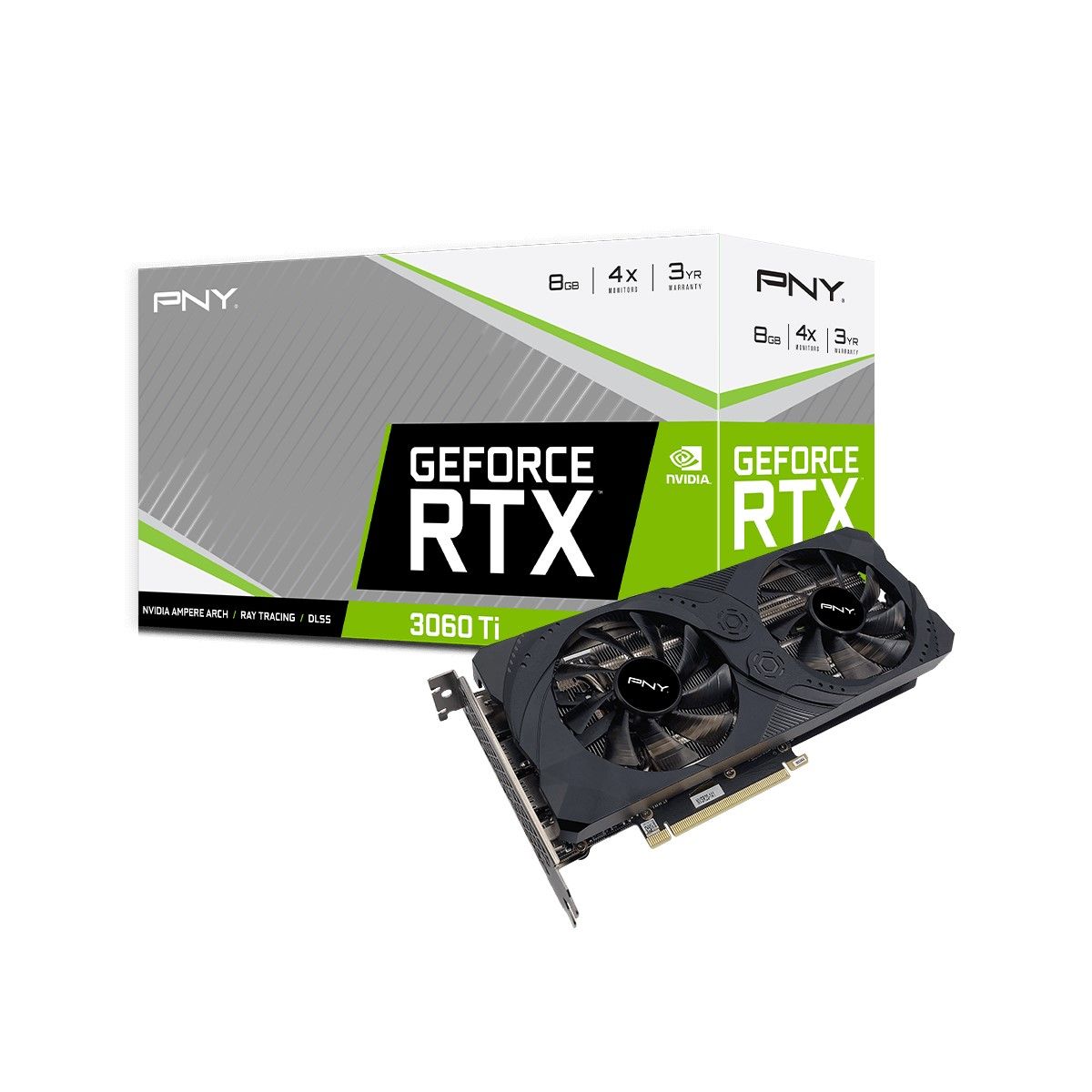 Tarjeta de video PNY Geforce Rtx 3060ti 8gb Verto Df Lhr