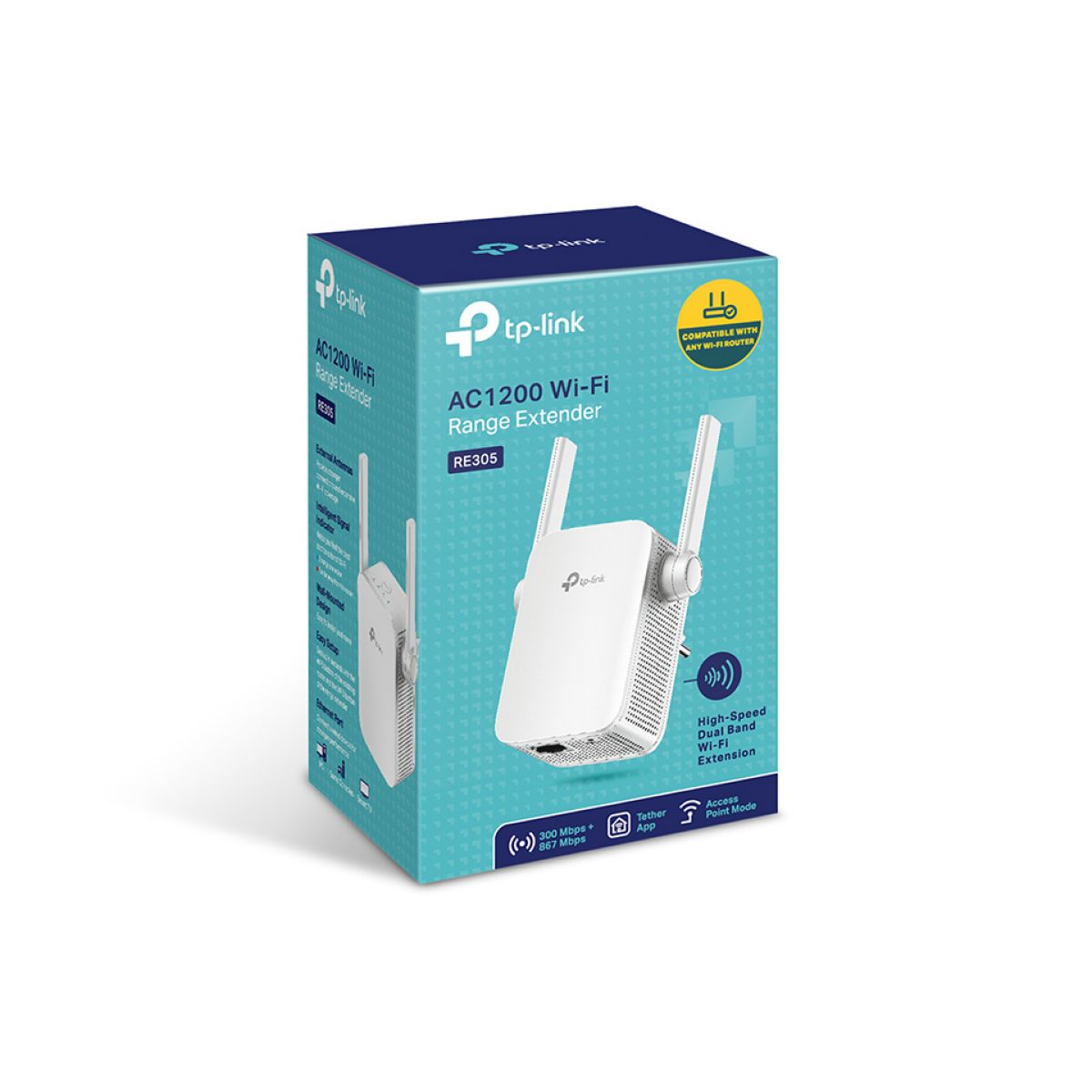 REPETIDOR Range Extender TP-Link 300mb Re305 Ac1200 Mesh